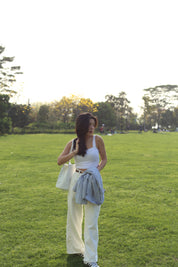 【夏日必備暖白闊腳褲】Perfect White Wide Leg Pants