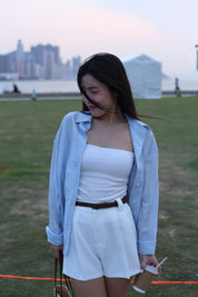 【夏日清爽小白褲】Cozy Lil White Shorts