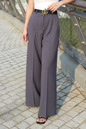 【滿分西褲｜返工必備✨】Solid High Waist Suit Pants
