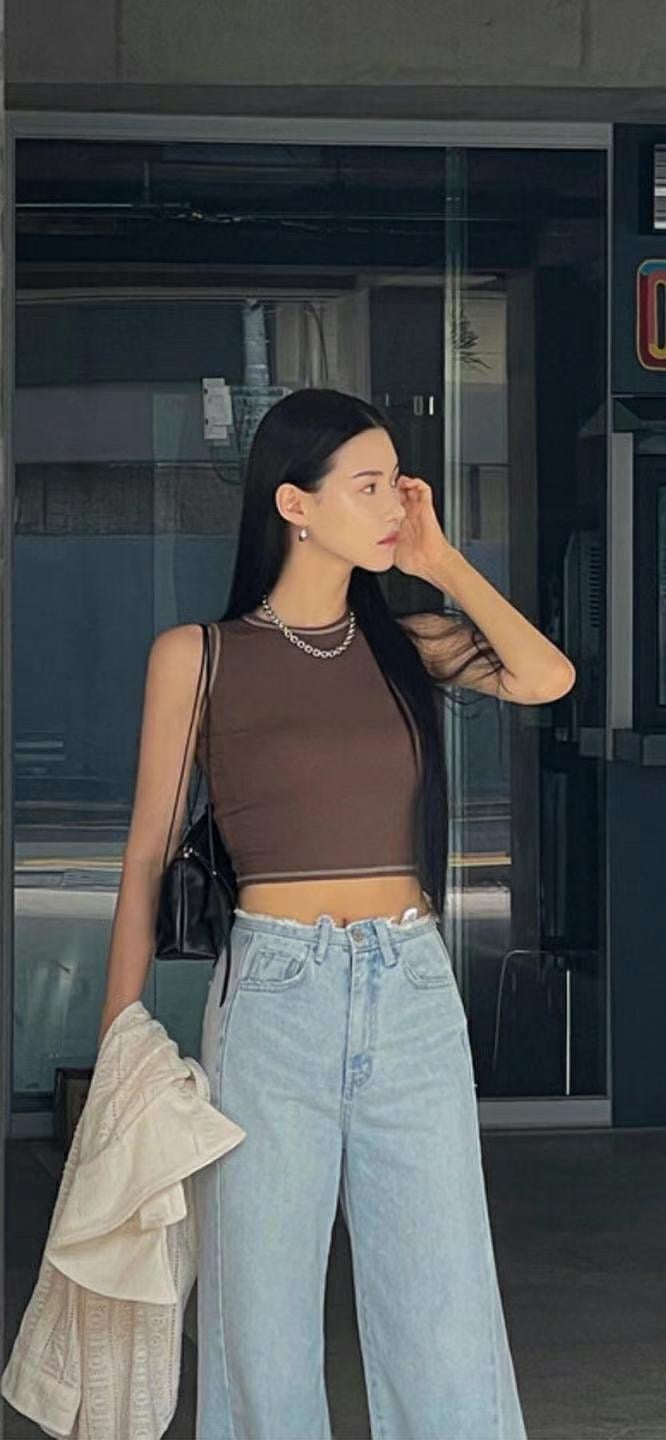 【明線小細節加分✨】Stitched Solid Tank Top