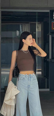 【明線小細節加分✨】Stitched Solid Tank Top