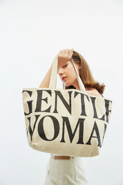#T235 Gentlewoman Canvas Tote Bag