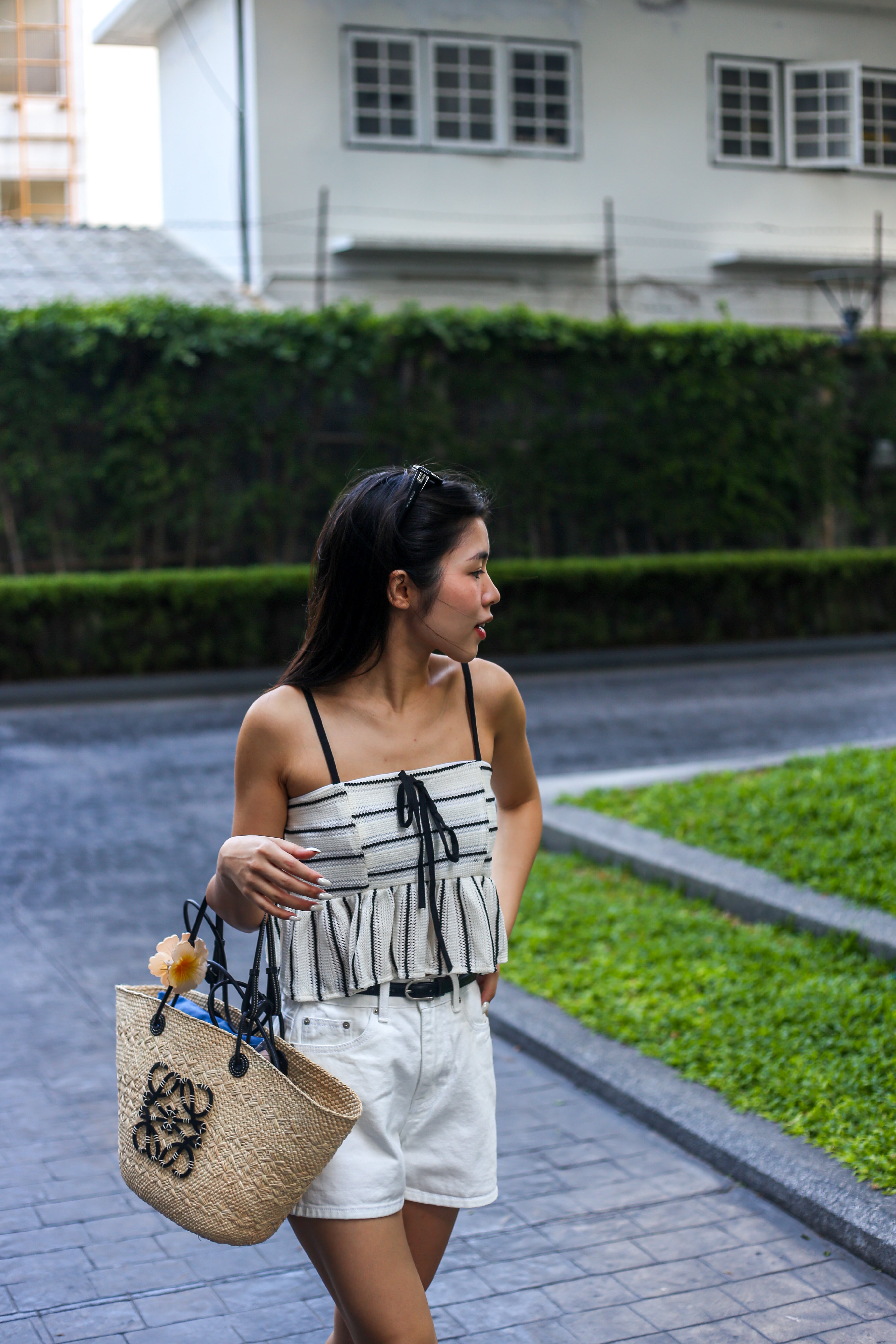 #T237【高質背心仔！】Striped Ruffle Cami Top