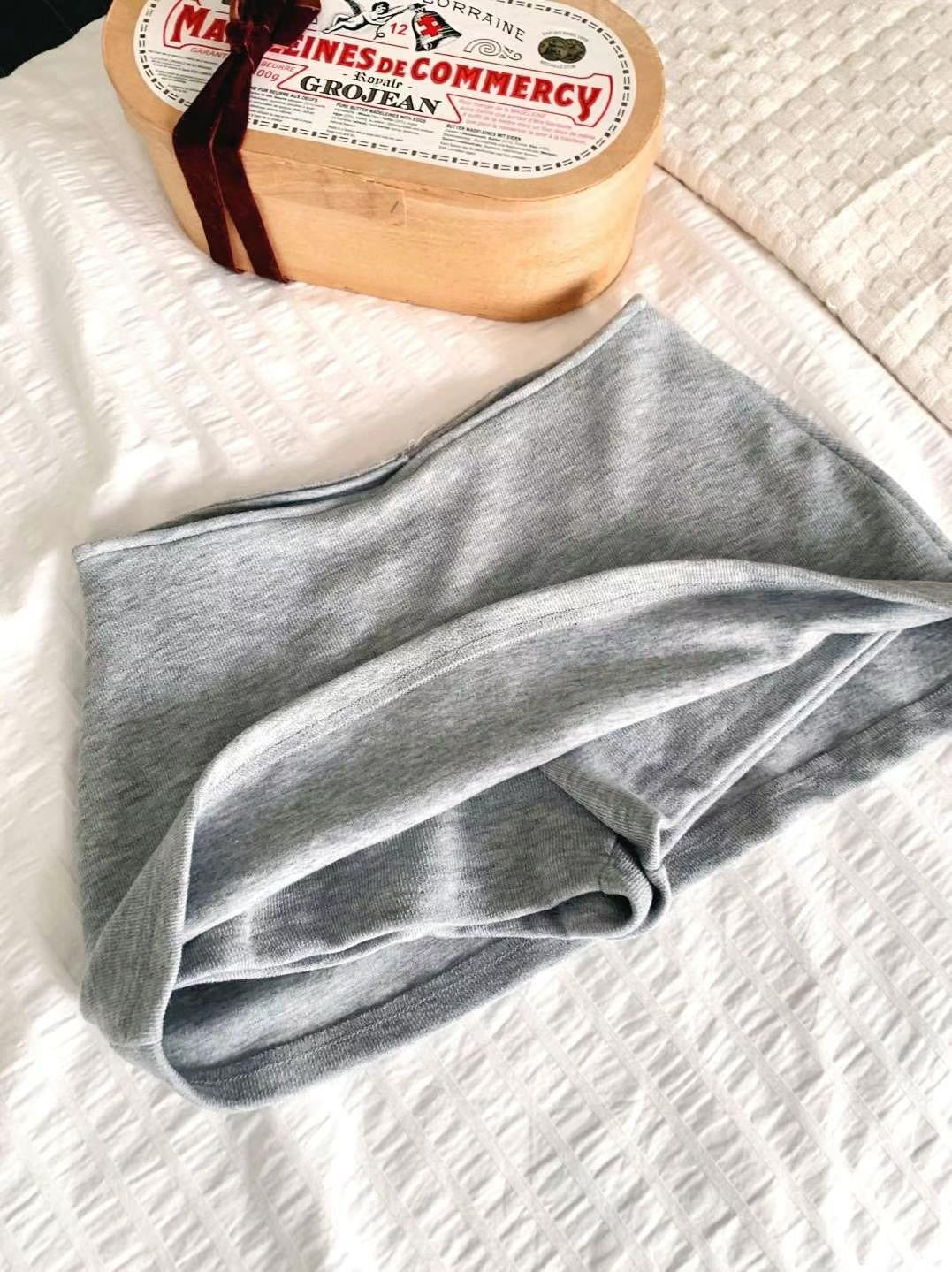 【美式復古低腰裙褲】Basic Solid Low Waist Skort