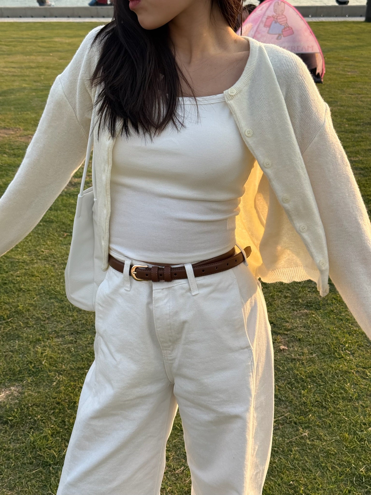 【圓領針織小外套🐰】Cashmere Basic Solid Round Neck Cardigan