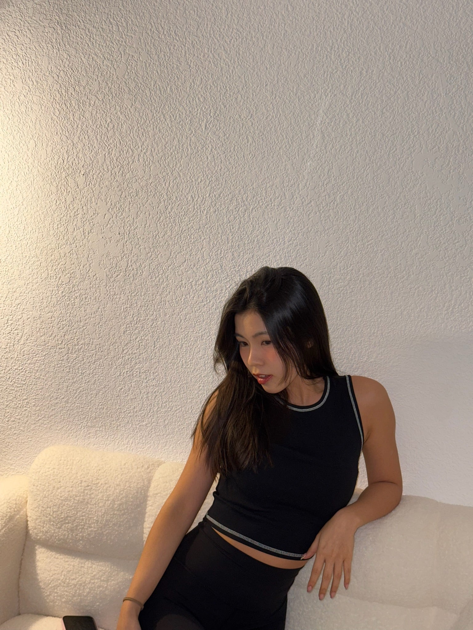 【明線小細節加分✨】Stitched Solid Tank Top