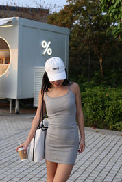 【Cleanfit必入連身短裙！】Estella Basic Solid Cami Mini Dress