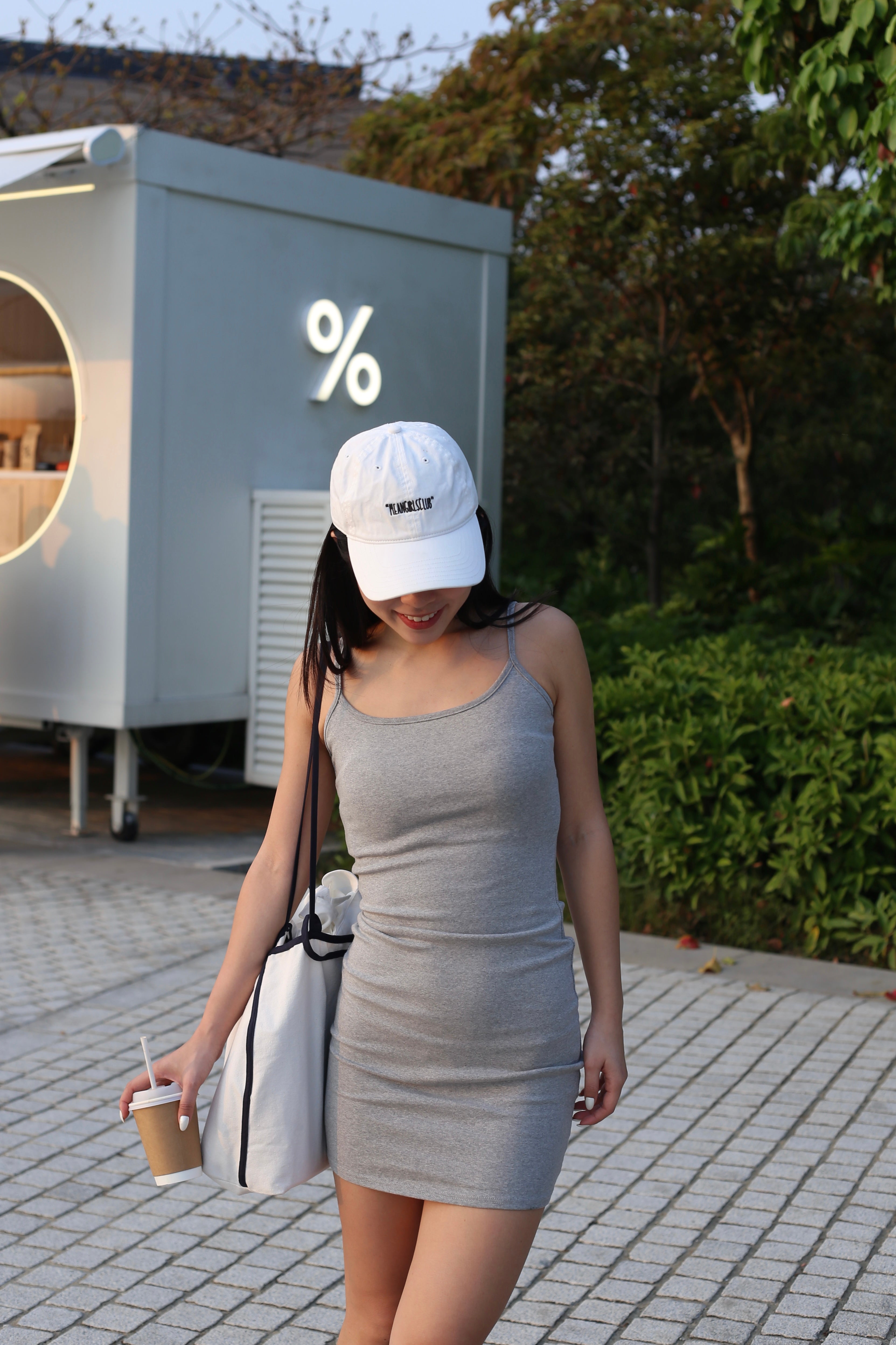 【Cleanfit必入連身短裙！】Estella Basic Solid Cami Mini Dress