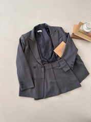 【可分開入手！】Oversized Pocket Solid Blazer Set