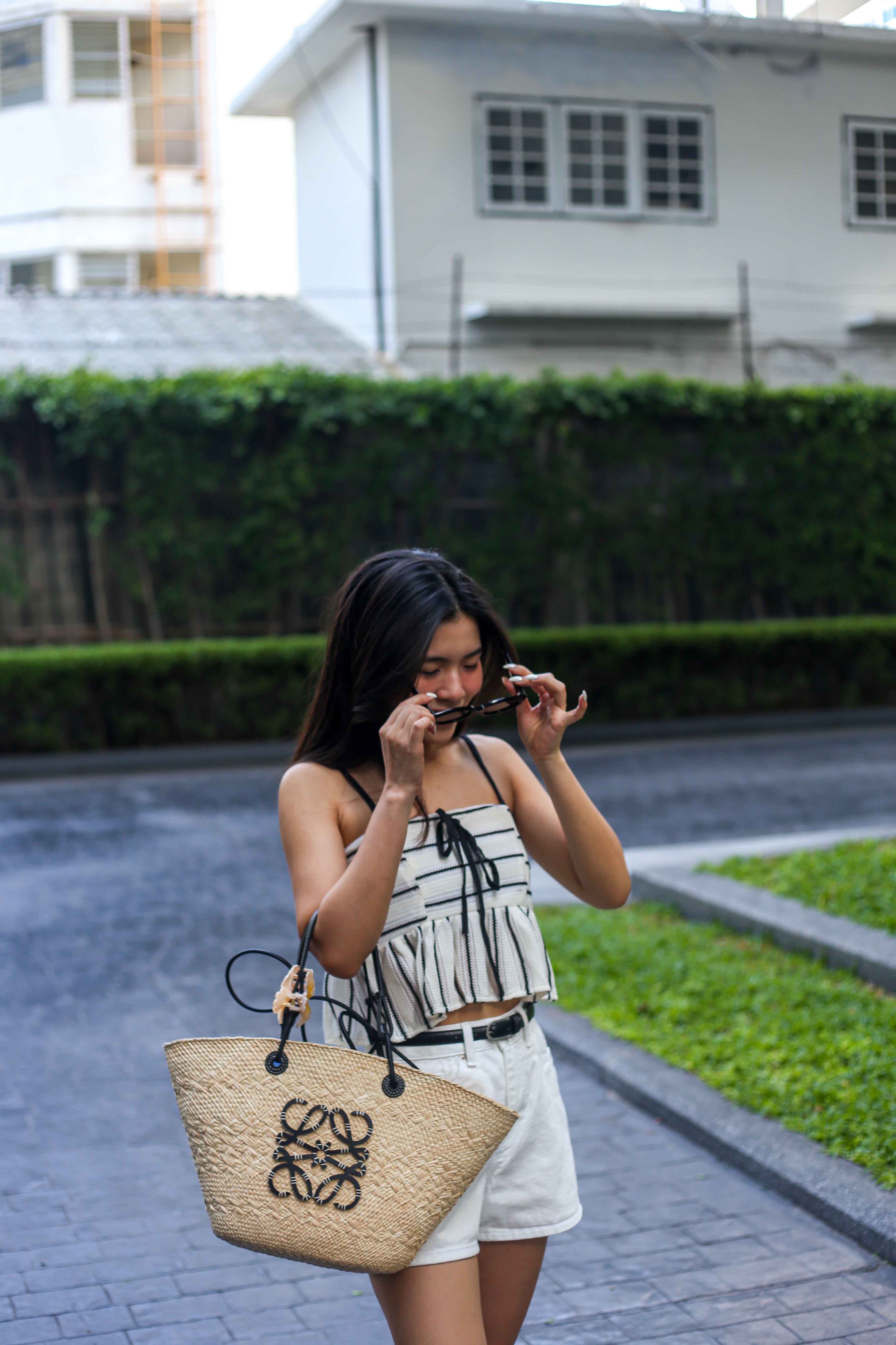 #T237【高質背心仔！】Striped Ruffle Cami Top