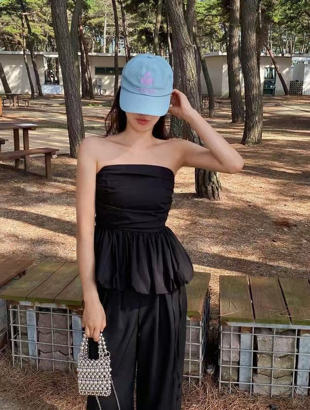 【氣質女生必入！知性美泡泡Top】Basic Solid Bubble Top