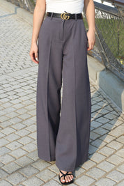 【滿分西褲｜返工必備✨】Solid High Waist Suit Pants