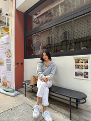 【超百搭針織外套🧺】Basic Solid 2 Way Zip Knit Hoodie