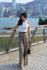 【大熱必入款式！】Basic Solid Twisted Shoulder Top
