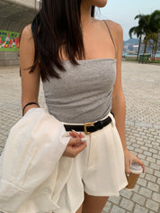 【夏日清爽小白褲】Cozy Lil White Shorts