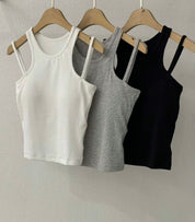 【✔️PAD｜雙肩帶設計】Double Strap Padded Tank Top