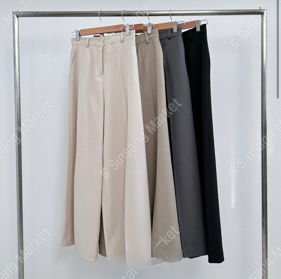 【滿分西褲｜返工必備✨】Solid High Waist Suit Pants