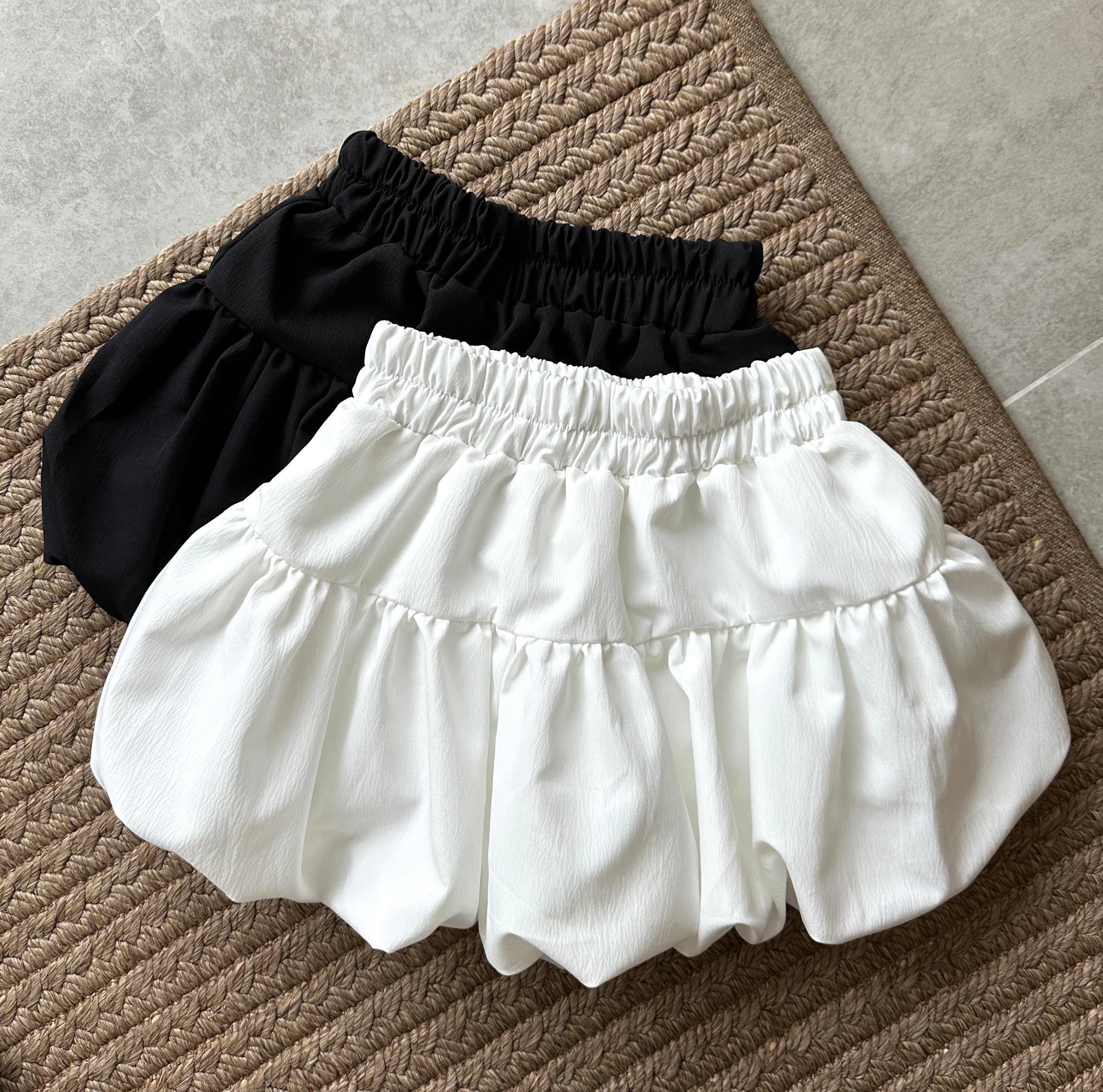 #T200 【超百搭泡泡裙🫧】Basic Solid Bubble Skirts