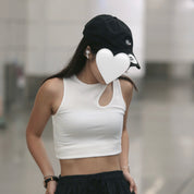 Cia Shoulder Cut Solid Tank Top