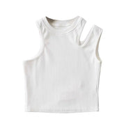 Cia Shoulder Cut Solid Tank Top