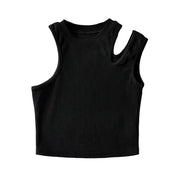 Cia Shoulder Cut Solid Tank Top