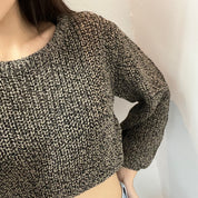 #T008 - Unnie Crop Knitted Sweater
